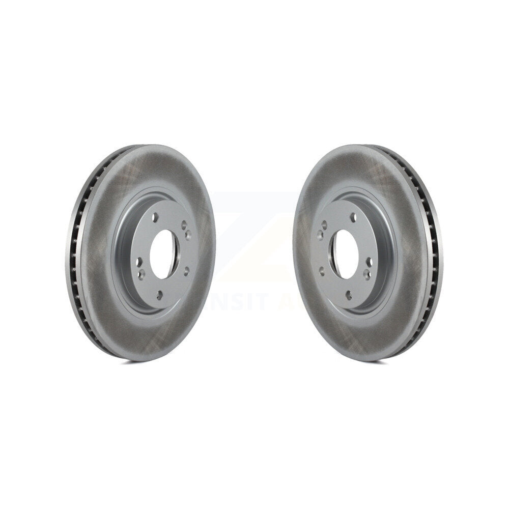 Coated Disc Brake Rotors Front Pair For Hyundai Azera Kia Amanti XG350
