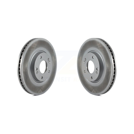 Coated Disc Brake Rotors Front Pair For Hyundai Azera Kia Amanti XG350