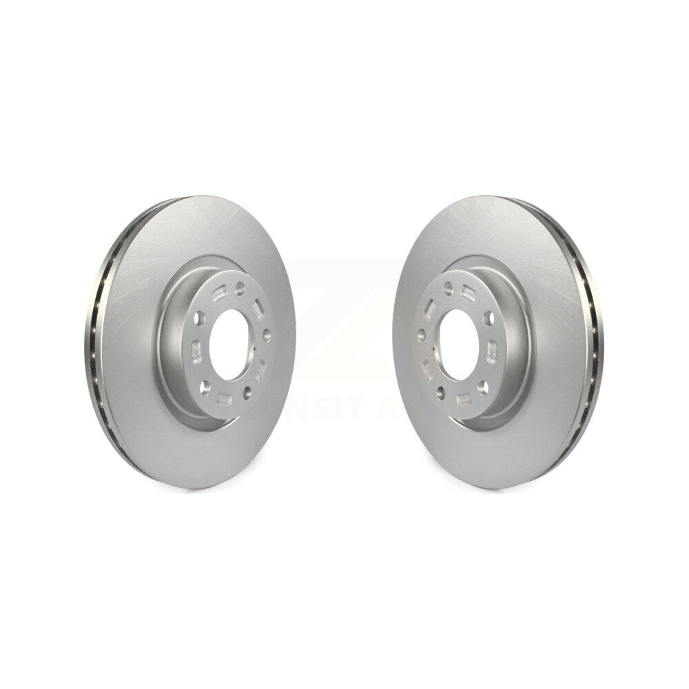 Coated Disc Brake Rotors Front Pair For Mazda 3 5 Sport