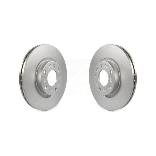Coated Disc Brake Rotors Front Pair For Mazda 3 5 Sport