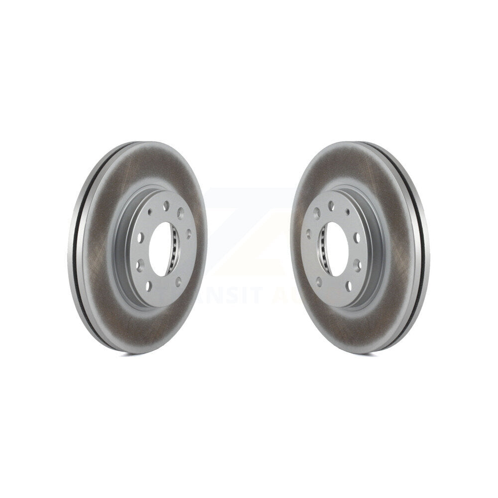 Coated Disc Brake Rotors Front Pair For 2003-2005 Mazda 6