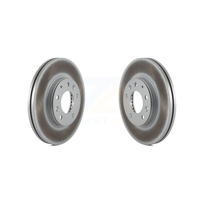 Coated Disc Brake Rotors Front Pair For 2003-2005 Mazda 6
