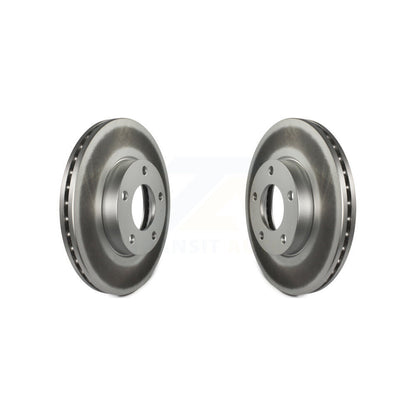 Coated Disc Brake Rotors Front Pair For Mazda 3 Sport