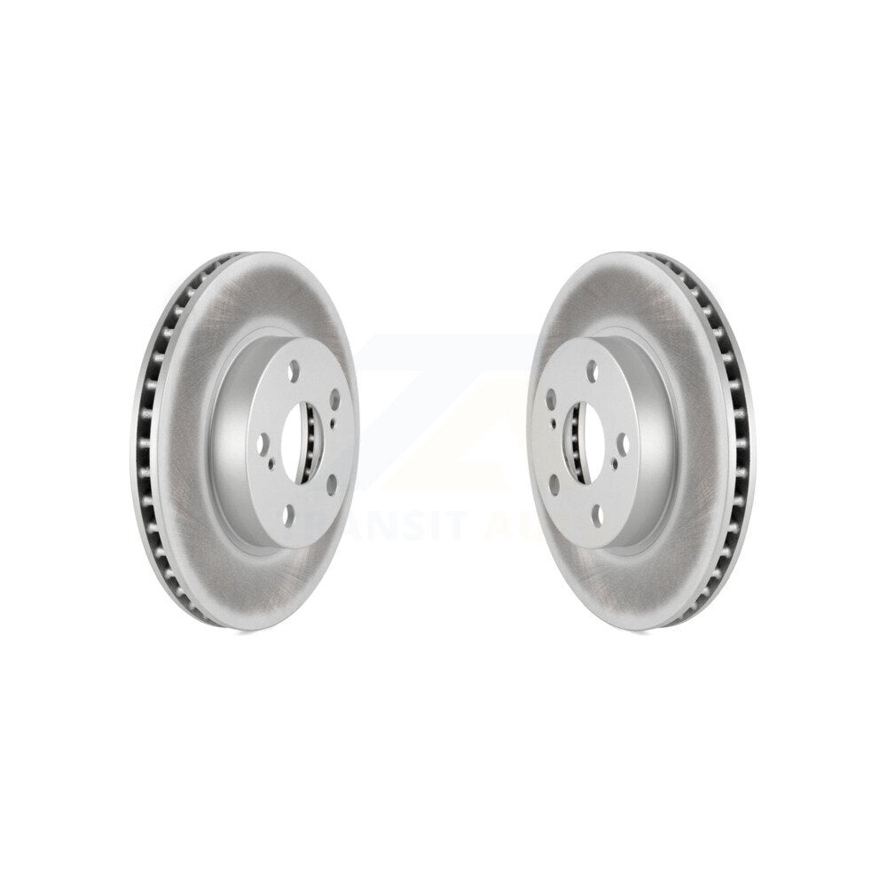 Coated Disc Brake Rotors Front Pair For 2004-2009 Toyota Prius