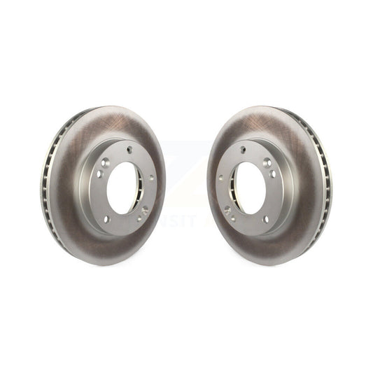 Coated Disc Brake Rotors Front Pair For 2003-2006 Kia Sorento