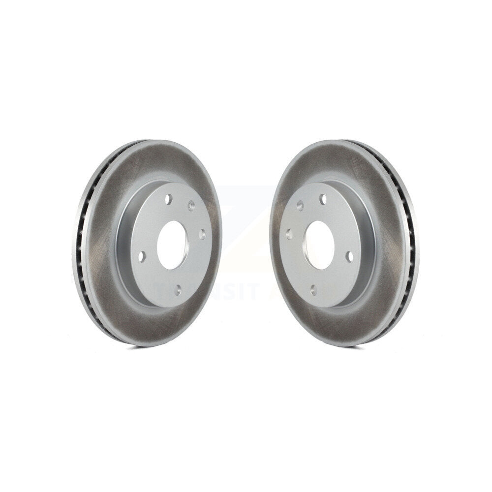 Coated Disc Brake Rotors Front Pair For Chevrolet Optra Suzuki Forenza Reno
