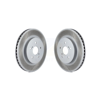 Coat Disc Brake Rotors Front Pair For Lexus RX350 RX330 Toyota Highlander RX400h