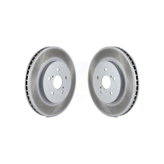 Coat Disc Brake Rotors Front Pair For Lexus RX350 RX330 Toyota Highlander RX400h