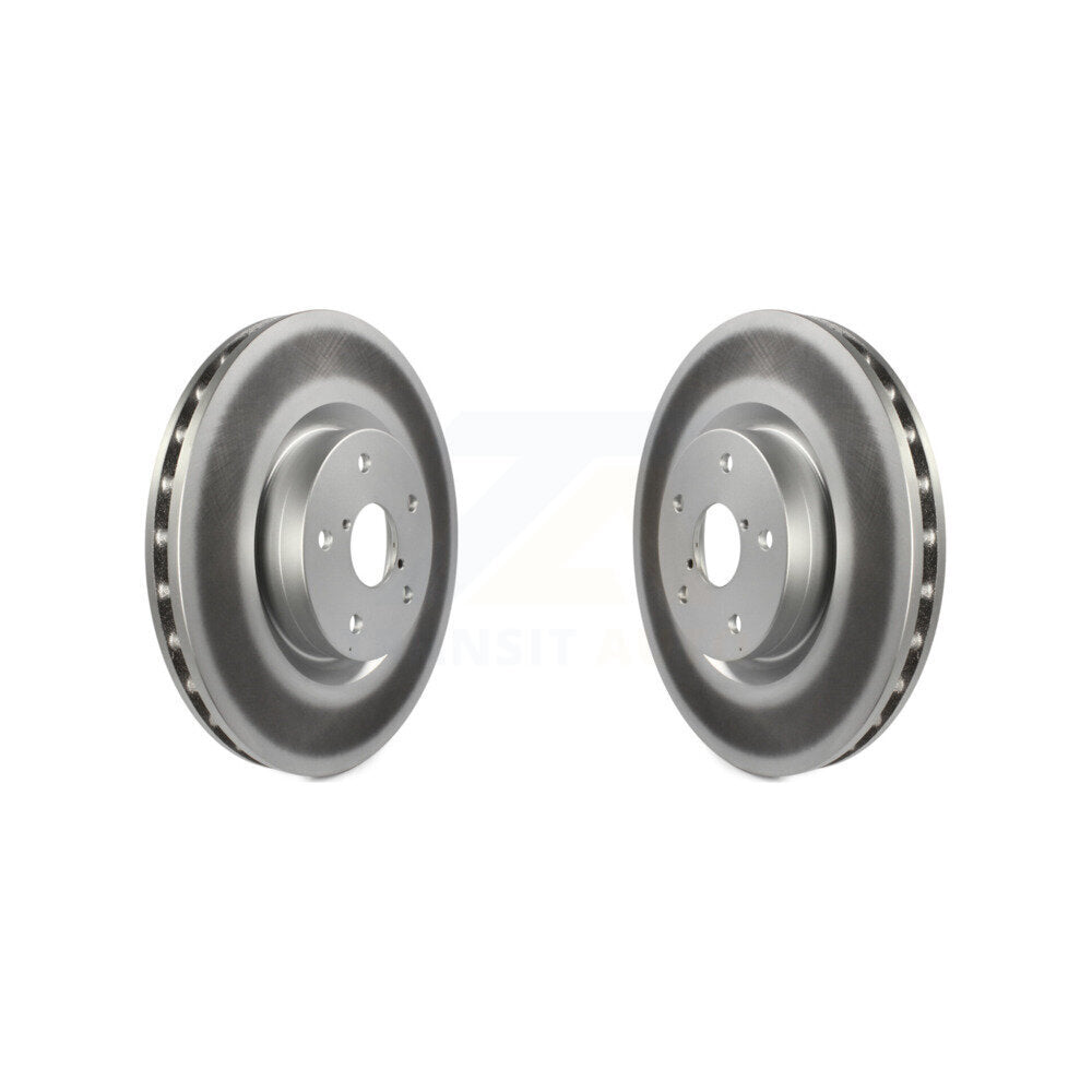 Coated Disc Brake Rotors Front Pair For Subaru Impreza WRX STI