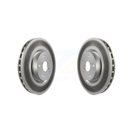 Coated Disc Brake Rotors Front Pair For Subaru Impreza WRX STI