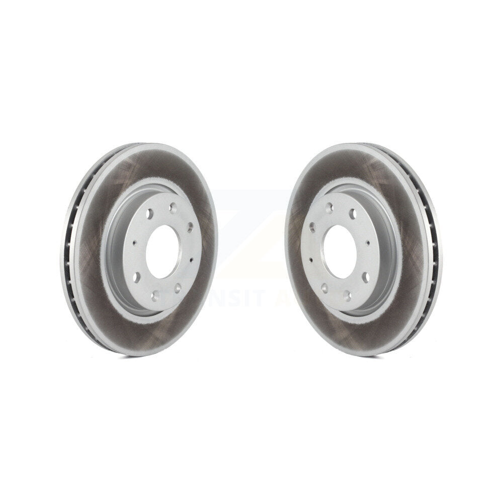 Coated Disc Brake Rotors Front Pair For Kia Spectra Spectra5