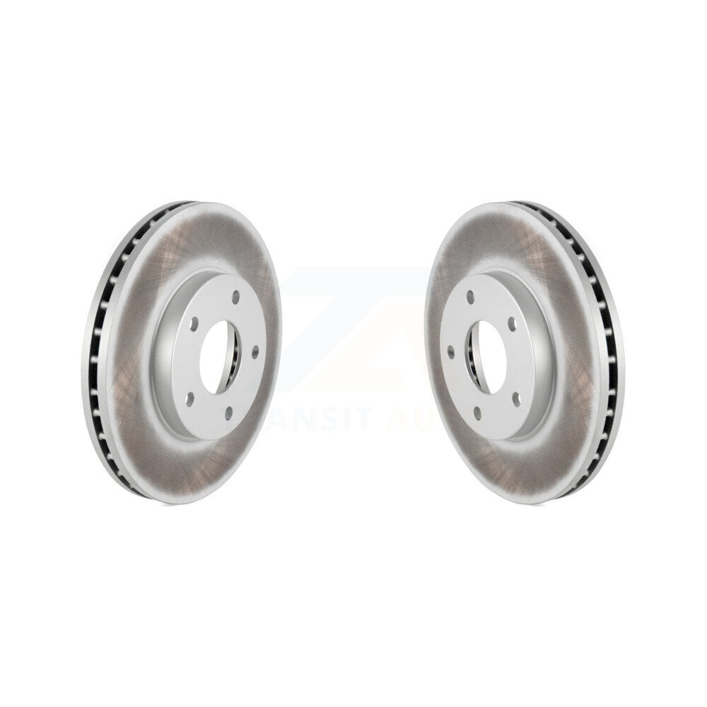Coated Disc Brake Rotors Front Pair For 2004-2006 Nissan X-Trail