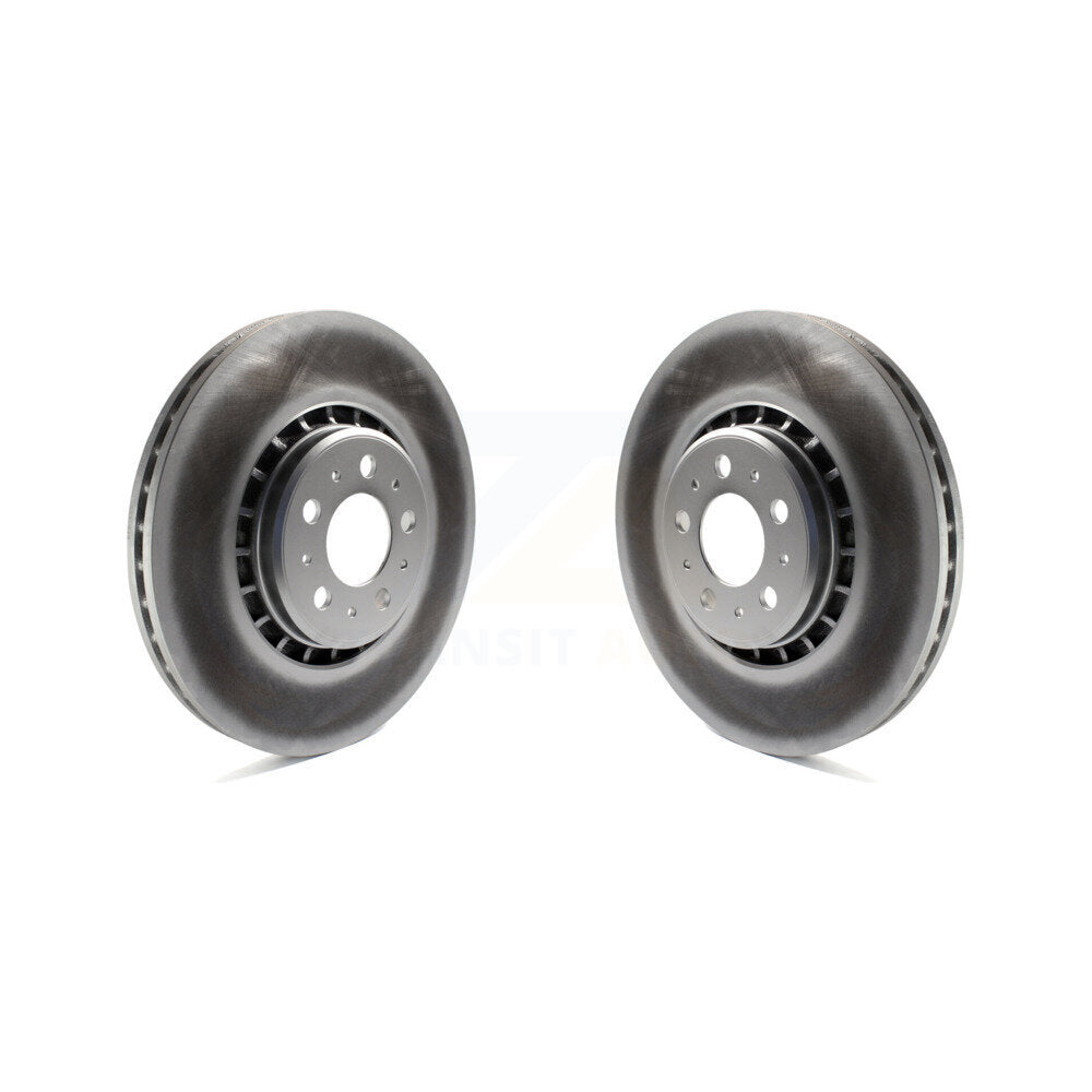 Coat Brake Rotor Front Pair For 03-14 Volvo XC90 With 336mm Diameter