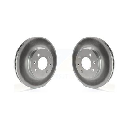 Coated Disc Brake Rotors Front Pair For Hyundai Accent Kia Rio Rio5