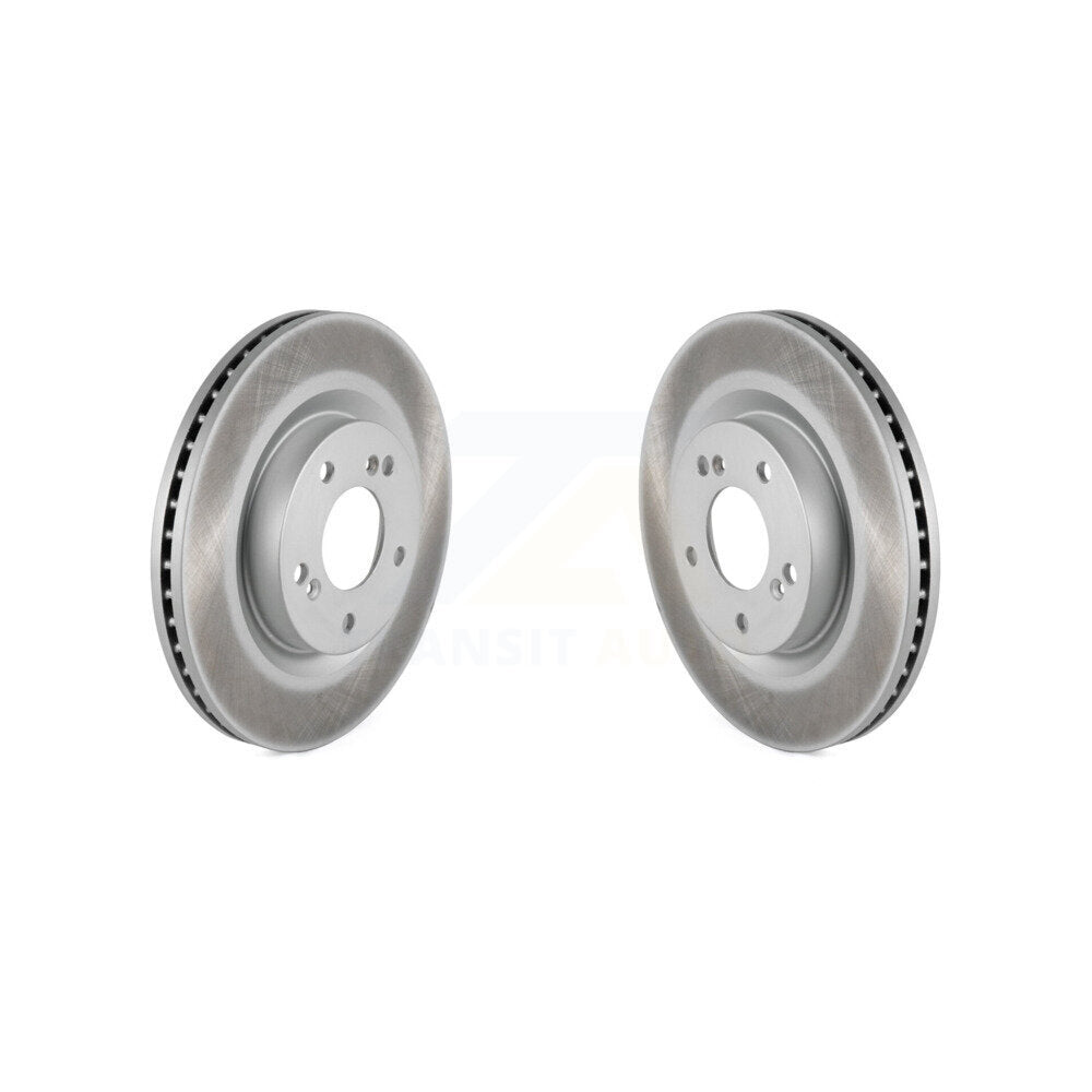 Coated Disc Brake Rotors Front Pair For Mitsubishi Eclipse Galant