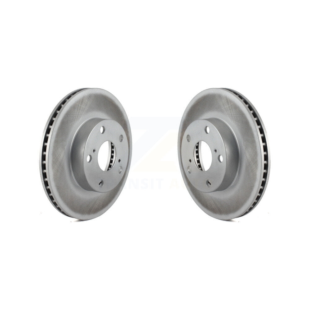 Coated Disc Brake Rotor Front Pair For 2005-2015 Toyota Tacoma With 5 Lug Wheels