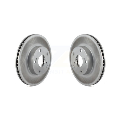 Coated Disc Brake Rotor Front Pair For 2005-2015 Toyota Tacoma With 5 Lug Wheels