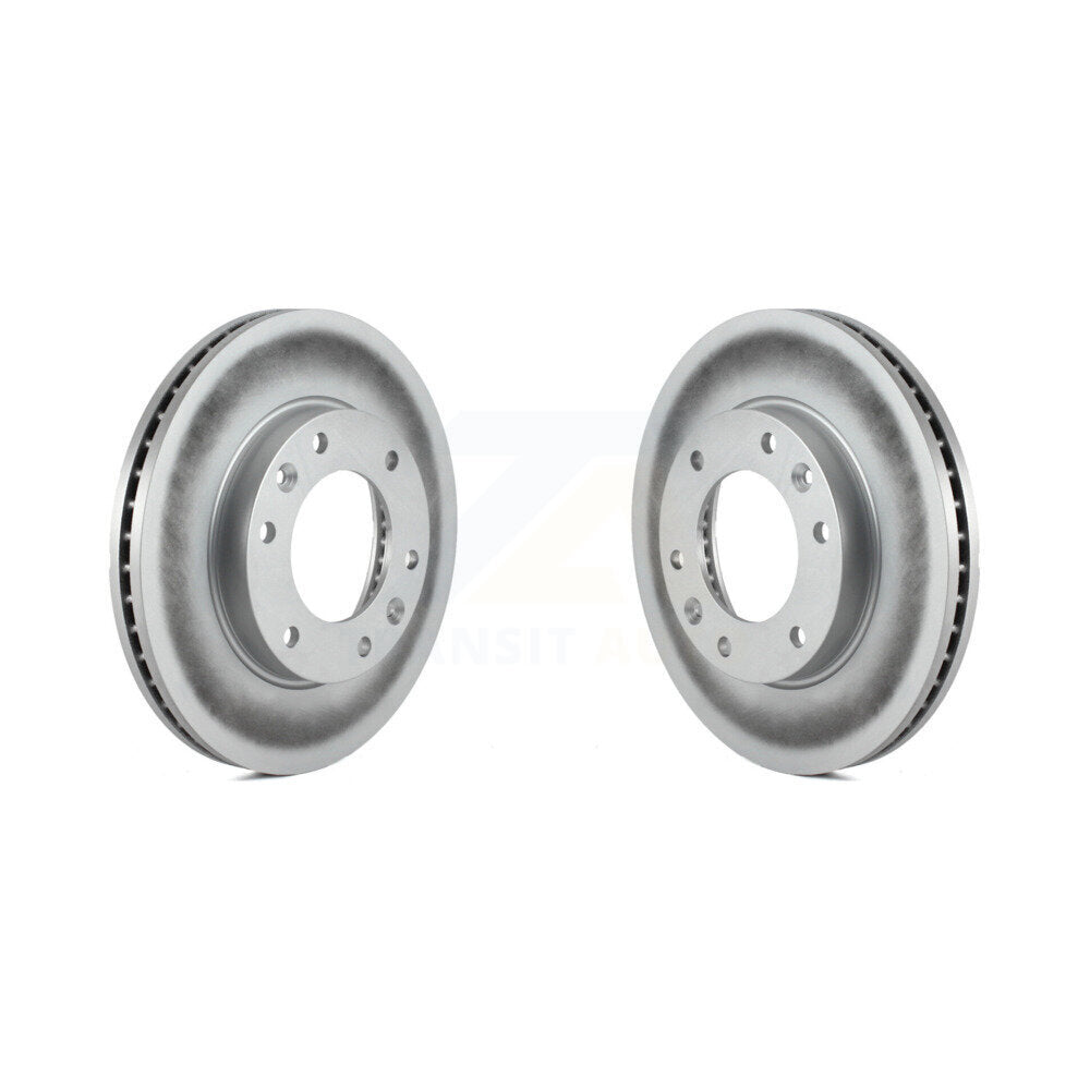 Coated Disc Brake Rotors Front Pair For Kia Sedona Hyundai Entourage