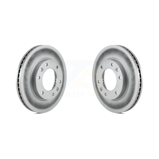 Coated Disc Brake Rotors Front Pair For Kia Sedona Hyundai Entourage