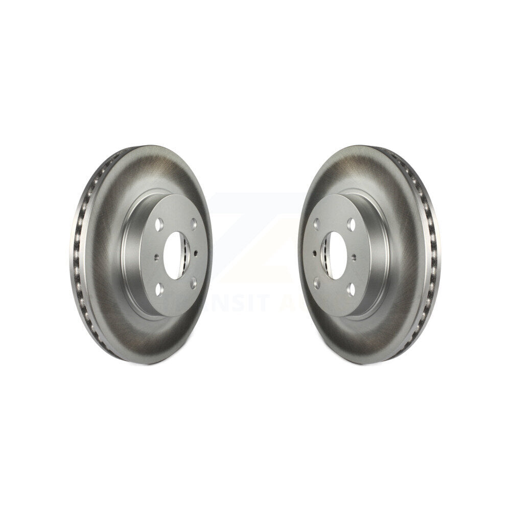 Coated Disc Brake Rotors Front Pair For Toyota Yaris Prius C Scion iQ