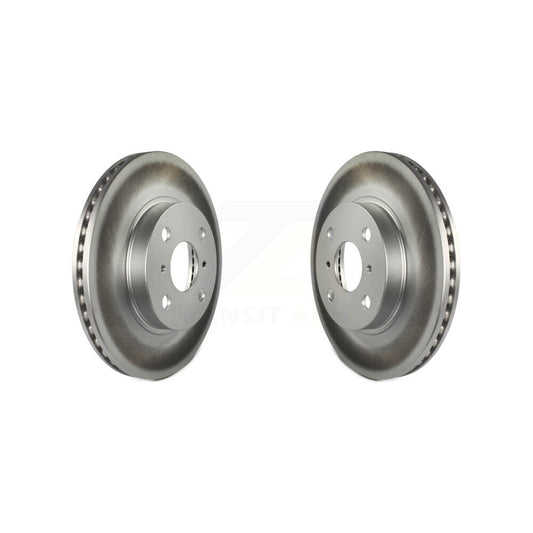 Coated Disc Brake Rotors Front Pair For Toyota Yaris Prius C Scion iQ