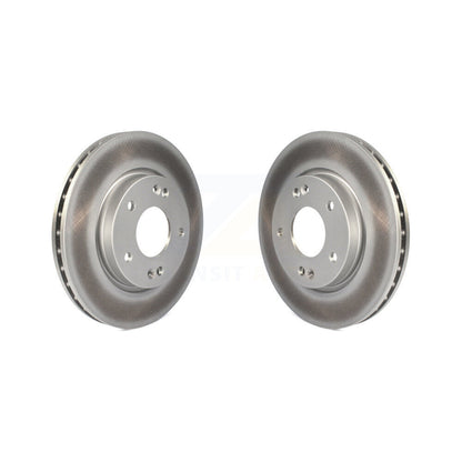 Coated Disc Brake Rotors Front Pair For Hyundai Elantra