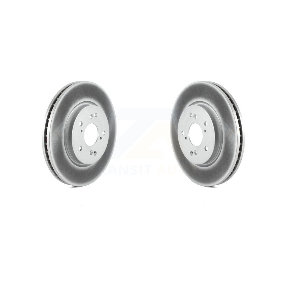 Coated Disc Brake Rotors Front Pair For Honda CR-V Acura RDX Accord Crosstour