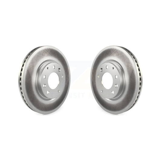 Coated Disc Brake Rotors Front Pair For Mazda CX-7 Ford Edge Lincoln MKX