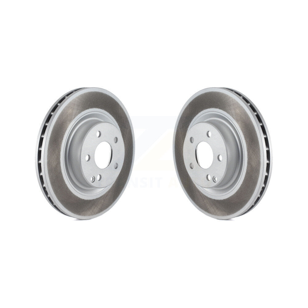 Coated Brake Rotors Front Pair For Mercedes-Benz GLK350 GLK250 E350 SL550 SL500