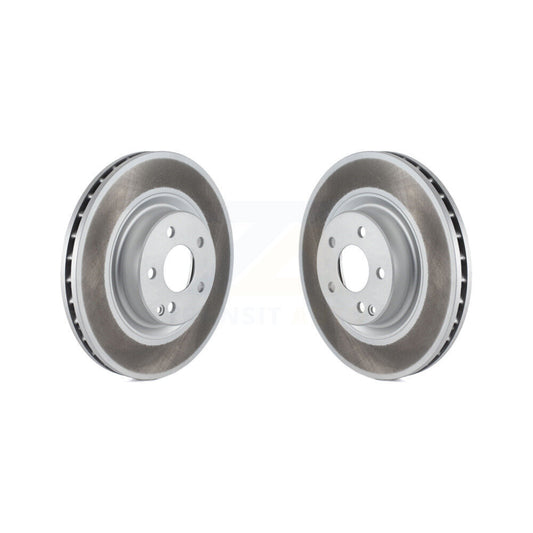Coated Brake Rotors Front Pair For Mercedes-Benz GLK350 GLK250 E350 SL550 SL500