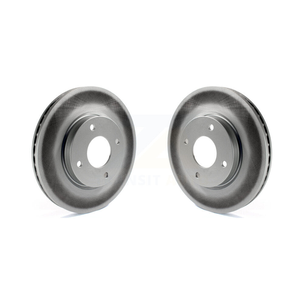 Coated Disc Brake Rotors Front Pair For Nissan Versa Sentra Cube