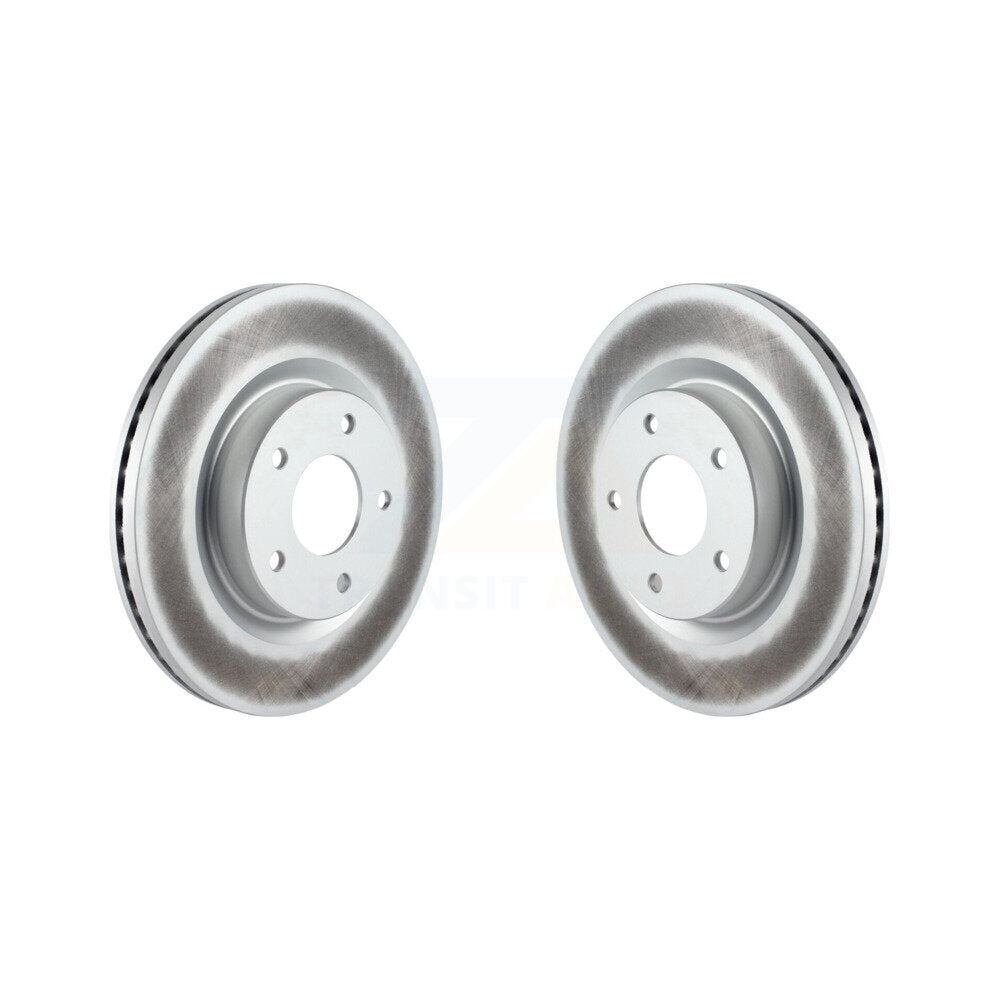 Coated Disc Brake Rotors Front Pair For Nissan Altima