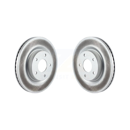 Coated Disc Brake Rotors Front Pair For Nissan Altima