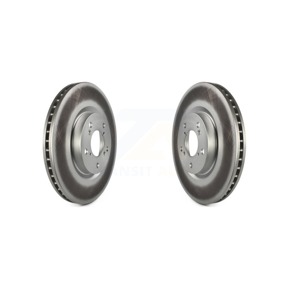 Coated Disc Brake Rotors Front Pair For Honda Pilot Acura MDX RLX ZDX