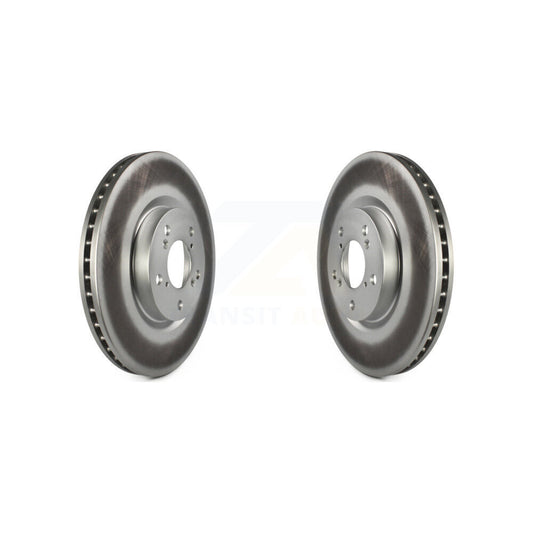 Coated Disc Brake Rotors Front Pair For Honda Pilot Acura MDX RLX ZDX