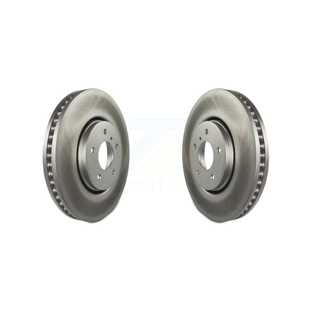 Coated Disc Brake Rotors Front Pair For INFINITI FX35 FX45 FX37 QX70