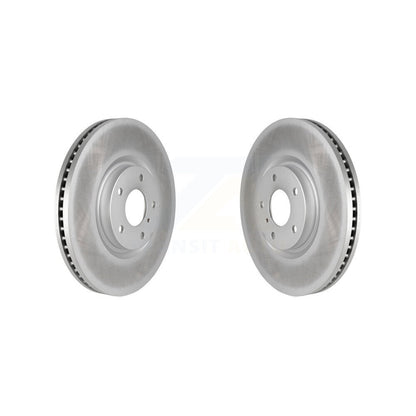 Coated Disc Brake Rotors Front Pair For INFINITI G37 G35 Q60