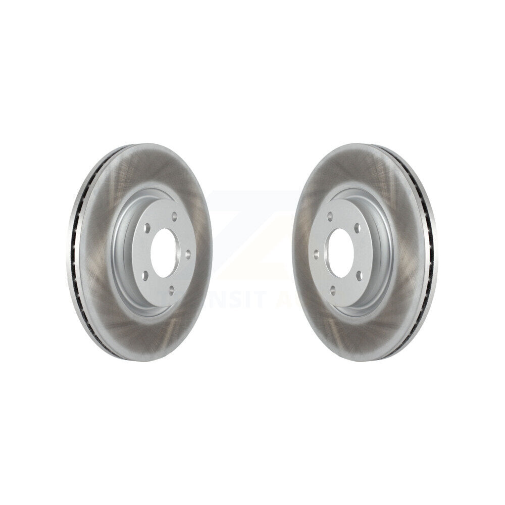 Coated Disc Brake Rotors Front Pair For Mazda 3