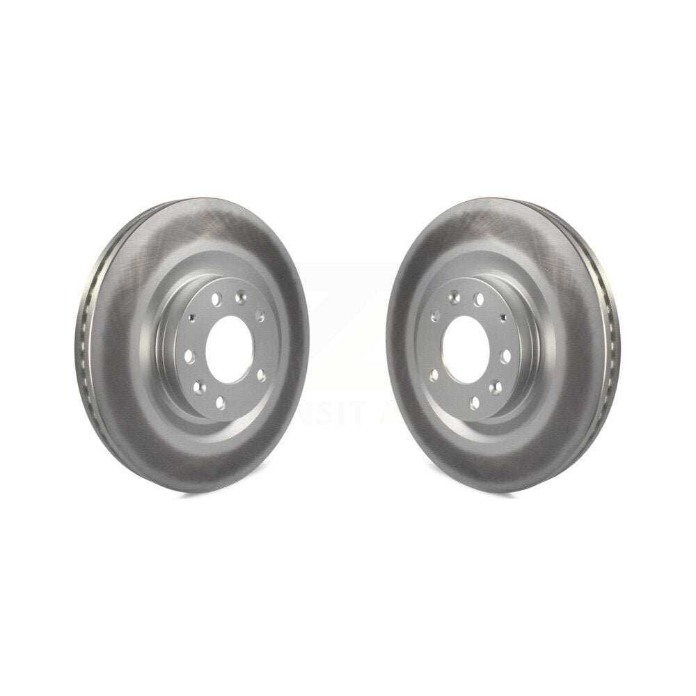 Coated Disc Brake Rotors Front Pair For 2007-2015 Mazda CX-9