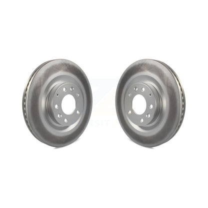 Coated Disc Brake Rotors Front Pair For 2007-2015 Mazda CX-9