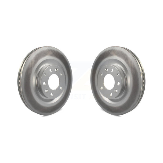 Coated Disc Brake Rotors Front Pair For 2007-2015 Mazda CX-9