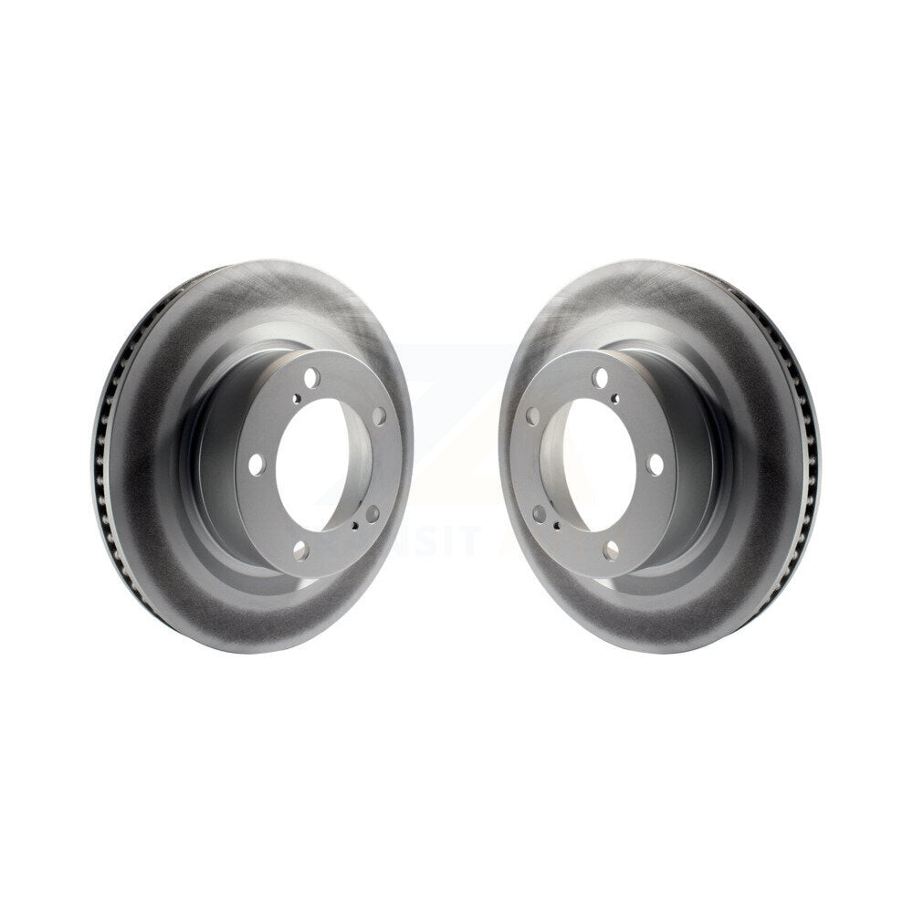 Coated Brake Rotor Front Pair For Toyota Tundra Sequoia Lexus LX570 Land Cruiser