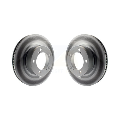 Coated Brake Rotor Front Pair For Toyota Tundra Sequoia Lexus LX570 Land Cruiser