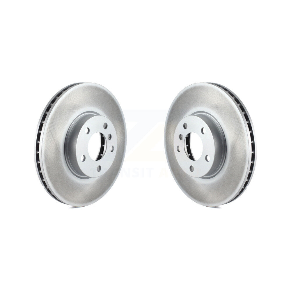 Coated Disc Brake Rotors Front Pair For BMW X5 X6