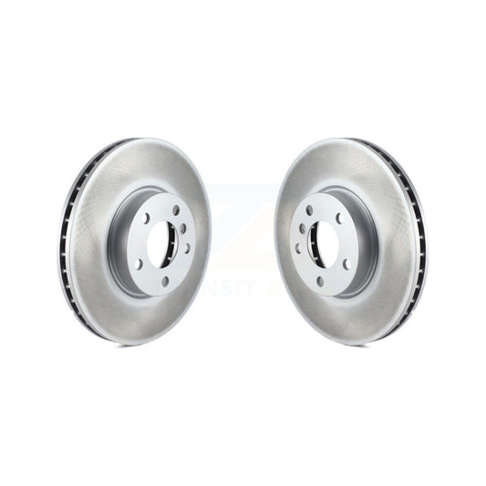 Coated Disc Brake Rotors Front Pair For BMW X5 X6