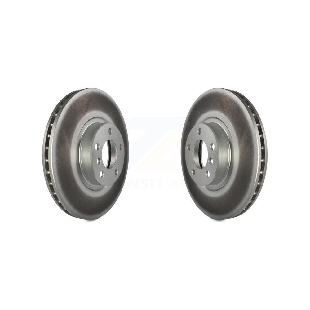 Coated Disc Brake Rotors Front Pair For BMW X5 X6