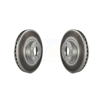 Coated Disc Brake Rotors Front Pair For BMW X5 X6