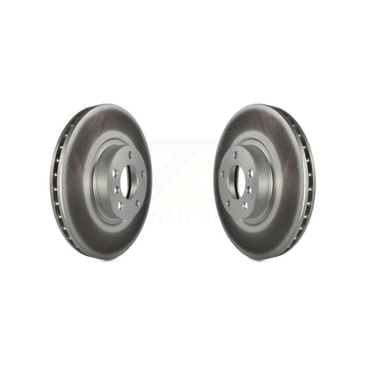 Coated Disc Brake Rotors Front Pair For BMW X5 X6