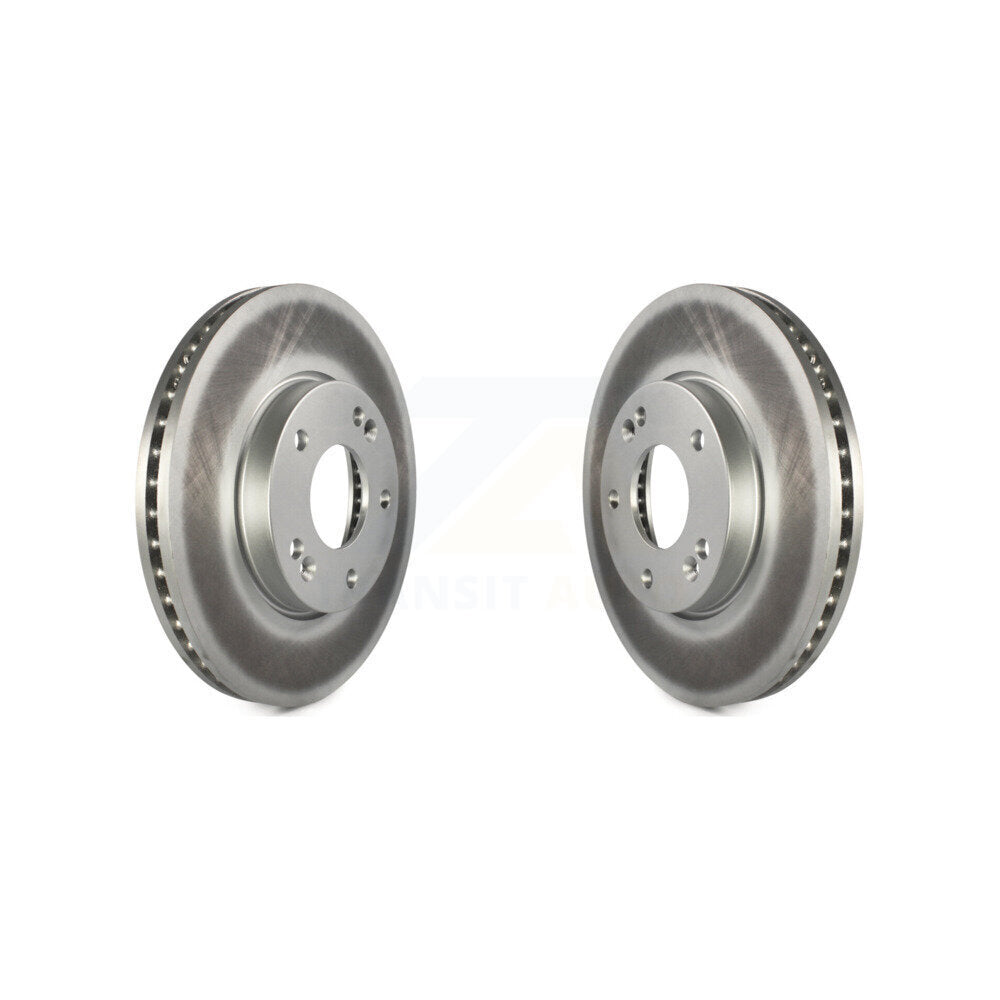 Coated Disc Brake Rotors Front Pair For 2007-2009 Kia Rondo