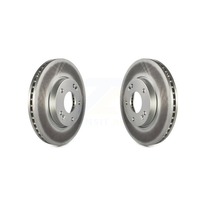 Coated Disc Brake Rotors Front Pair For 2007-2009 Kia Rondo